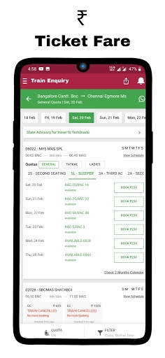Indian Railway TrainGo Status for Where is myTrain screenshot 7