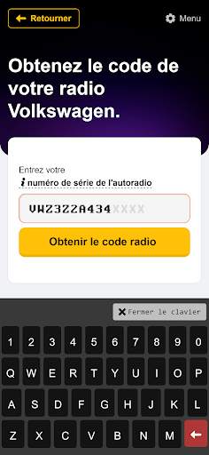 Code Autoradio Génératrice screenshot 4
