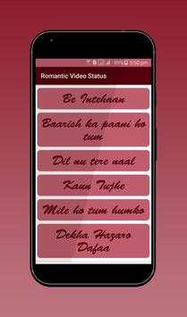 Romantic Video Song Status screenshot 3