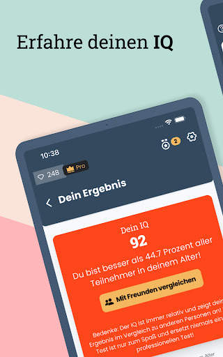 IQ Test Deutsch Gehirnjogging screenshot 8