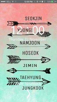 BTS Kpop Lock Screen 2 تصوير الشاشة