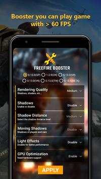 GFX Tool - Booster for Free Fire screenshot 3