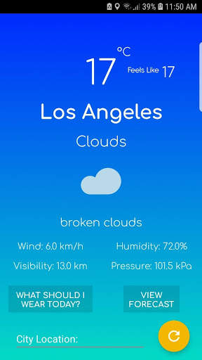 My Weather App screenshot 1