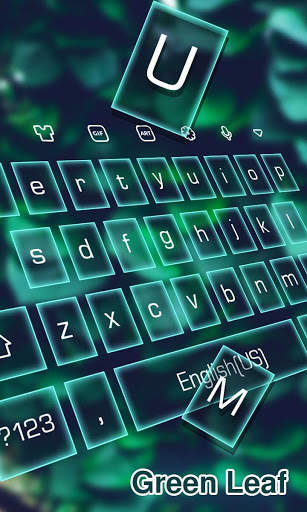 Green leaf Photo Keyboard screenshot 1