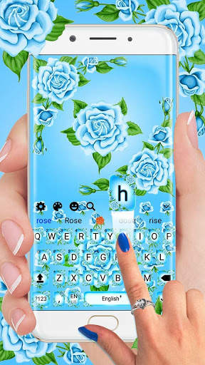 Blue Rose Keyboard Theme screenshot 2