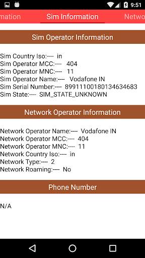 Phone & Sim Info screenshot 2