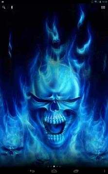 Skulls in a blue flame live wp screenshot 2