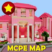 Pink House for Girls. Minecraft Map logo
