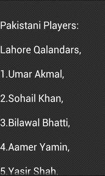 Pakistan Super League Cricket Schedule 2018 screenshot 4