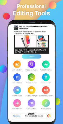 Pro Video Editor & Slideshow Maker. Free Pro App. screenshot 1