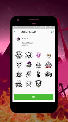 Skull Stickers For WhatsApp screenshot 6