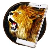 Forest King Lion 2D Theme logo