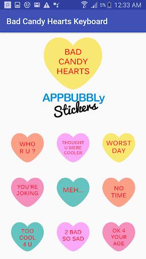 Bad Candy Hearts Keyboard Stickers for Gboard screenshot 5