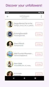Unfollowers and Followers for Instagram screenshot 2