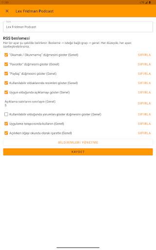 Çevrimdışı RSS Okuyucu screenshot 3