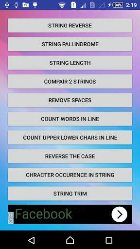String JAVA Tut App screenshot 4
