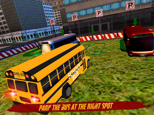Free simulator bus parking driving - skill games screenshot 10