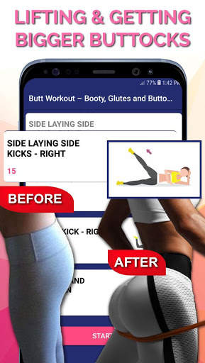 Butt Workout – Booty, Glutes & Buttocks Exercise screenshot 3