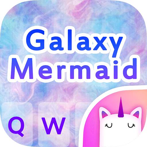 Galaxy Mermaid Keyboard Theme for Girls 1.0