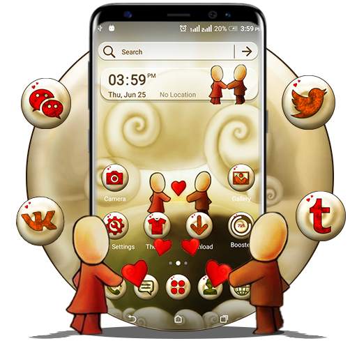 Cute Love Launcher Theme 1.0