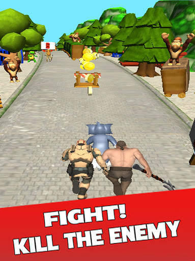 Tom and Mouse Rush Jungle Game Fast Subway Zoo Run screenshot 12