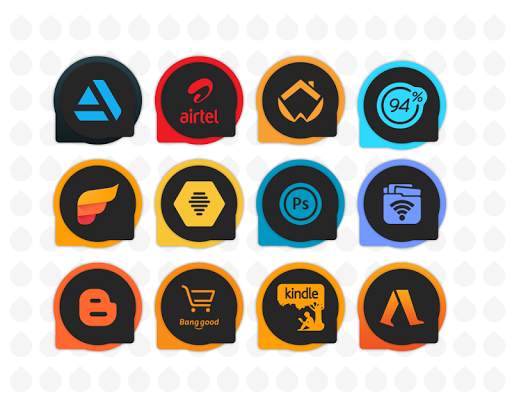 PixelDew Dark Icon Pack Free screenshot 7