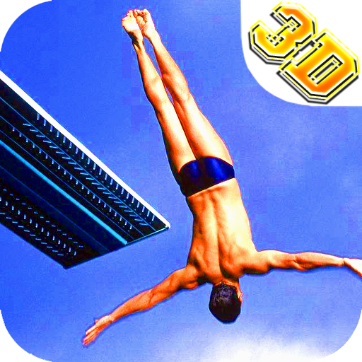 Extreme sports: Diving 3D icon