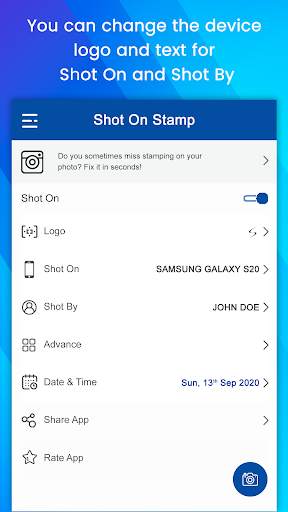 Shot On Stamp for Samsung Camera & Photo Gallery screenshot 3