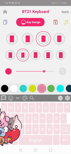 My Photo BT21 Keyboard screenshot 1