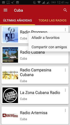 Radios de Cuba screenshot 1