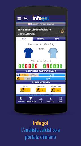 Infogol – Risultati e Pronostici sul calcio screenshot 1