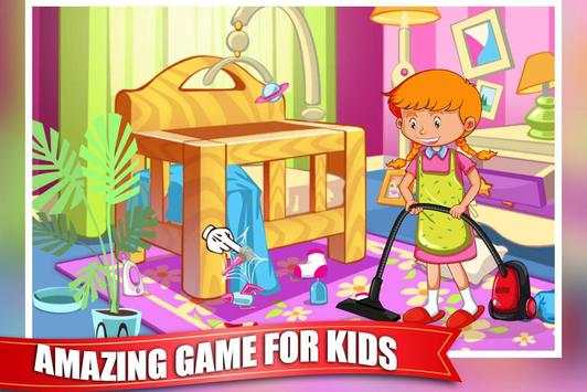 Princess Doll House Cleaning Game for Girls screenshot 9