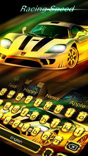 Big Yellow Bee Speed Car Keyboard स्क्रीनशॉट 1