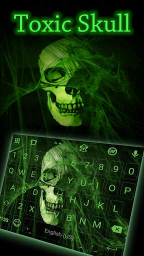 Flaming Skull Emoji Keyboard screenshot 1