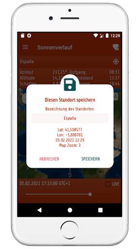Sonnenverlauf screenshot 3