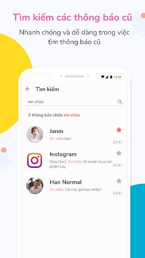 Lịch sử thông báo và nhận diện screenshot 6