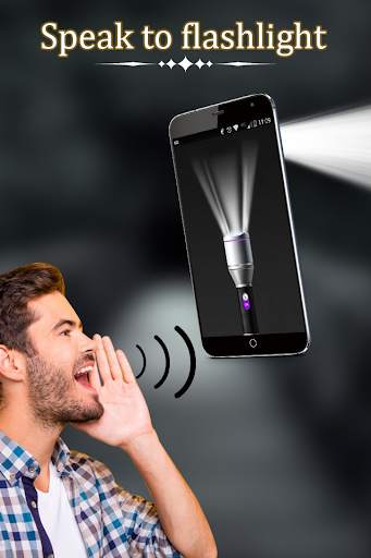 Voice Torch Light - Flashlight screenshot 1