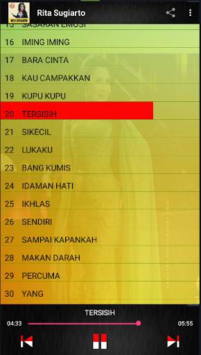 Lagu Dangdut Rita Sugiarto Populer Offline screenshot 3