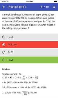 Quantitative Aptitude Test App screenshot 3
