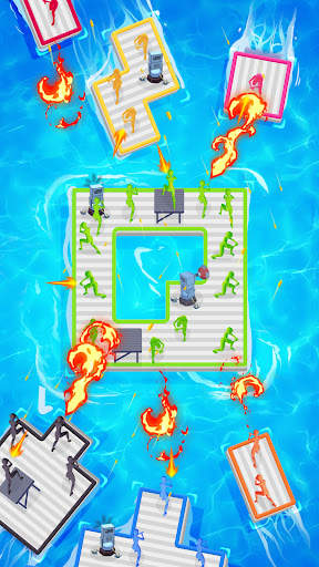 Raft Defense：Crazy War 3D screenshot 5