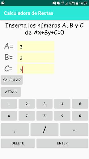 Calculadora de Rectas - Ecuaciones de la Recta. screenshot 6