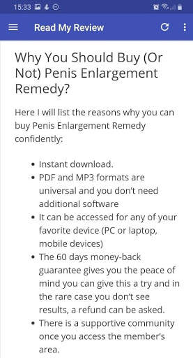 Penis Enlargement Remedy Review screenshot 4