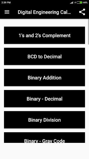 Digital Engineering Calculator screenshot 2