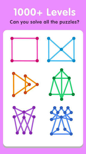 One Drawing Puzzle - Draw one touch line games 1 تصوير الشاشة
