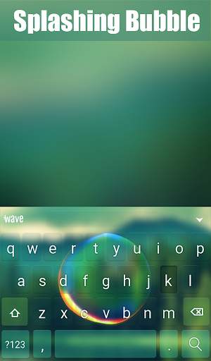 Splashing Bubble Keyboard स्क्रीनशॉट 2