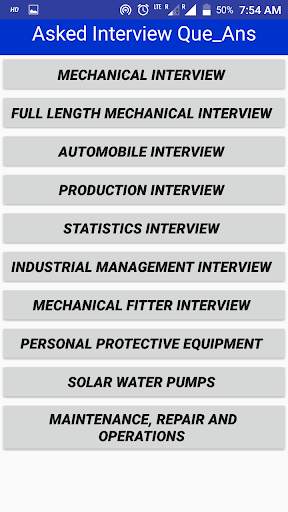 Mechanical Engineering Interview Question Answer скриншот 4