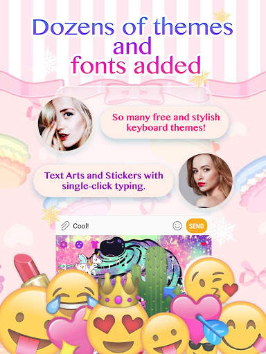 Unicorn Cupcake Keyboard Theme for Girls screenshot 2