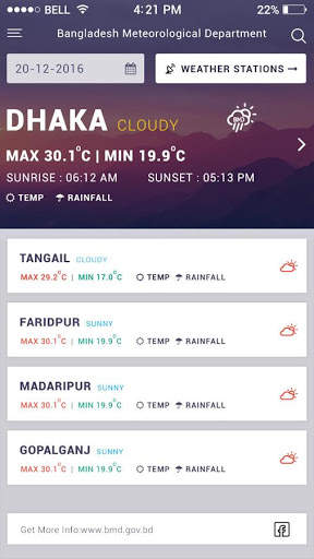 BMD Weather App screenshot 1