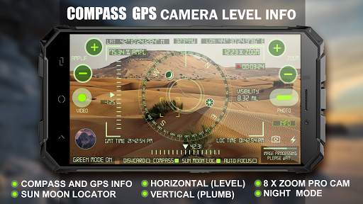 Geo Camera Compass & Levels screenshot 1