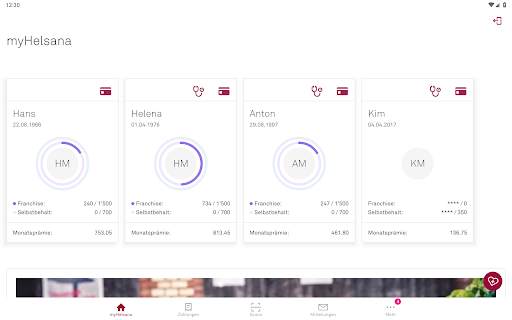 myHelsana screenshot 1